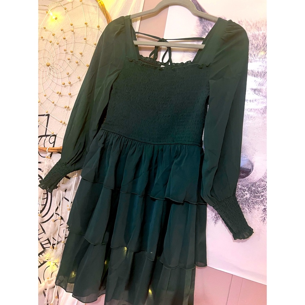 Dark green dress NWOT